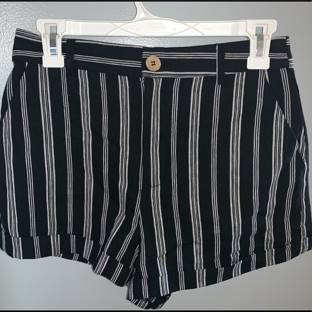 striped shorts